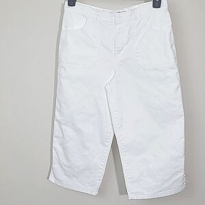 Gloria Vanderbilt White High Waist Denim Capris Size 8 | Old Money Vintage Count
